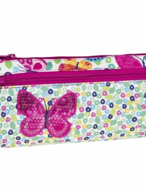 Très pratique trousse papillon 21x11x5cm - Idéale pour la rentrée scolaire !