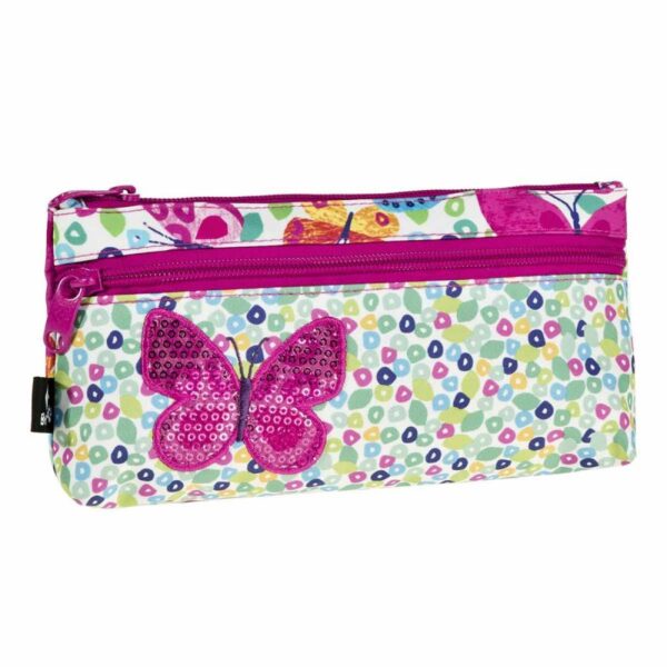 Très pratique trousse papillon 21x11x5cm - Idéale pour la rentrée scolaire !