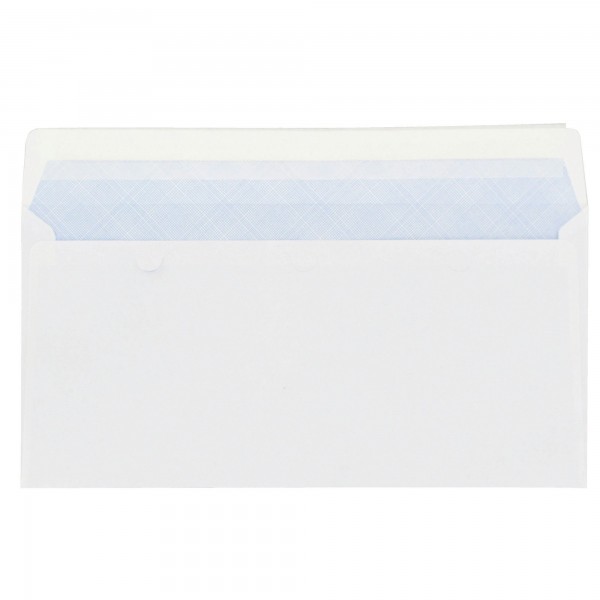 500 Enveloppes Blanches (11x22) avec Fenêtres - Qualité Pigna