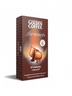 Capsules Espresso Golden Coffee Harmonieux - Compatible Nespresso - Intensité 6