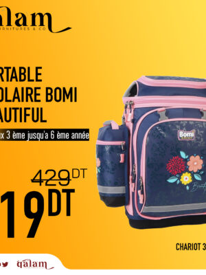 Cartable scolaire Bomi BEAUTIFUL d'école primaire pour Fille 3ème jusqu’au 6ème