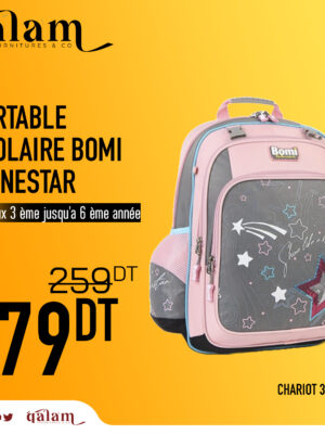 Cartable scolaire Bomi SHINESTAR d’école primaire pour Fille 3ème jusqu’au 6ème