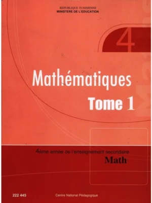 livre de mathématiques T1(maths) 4eme année secondaire