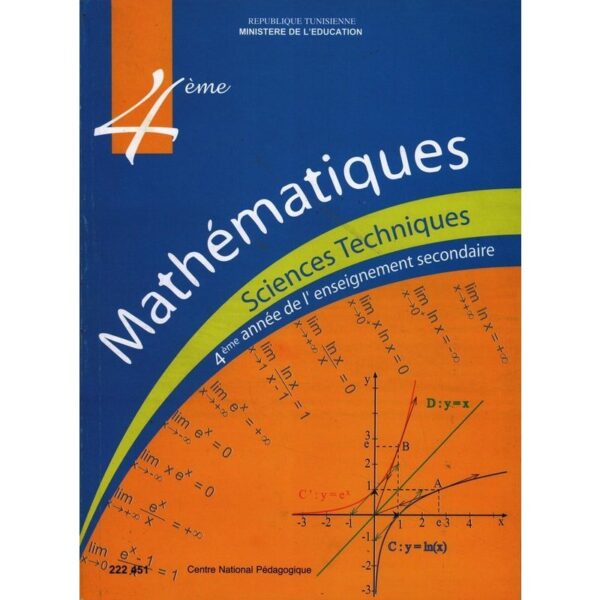 livre de mathématiques (technique) 4eme année secondaire