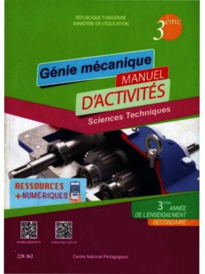 livre de génie mécanique 3eme année secondaire