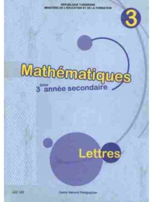 livre de mathématiques (lettres) 3eme année secondaire