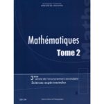 livre de mathématiques T2 (sc.exp) 3eme année secondaire