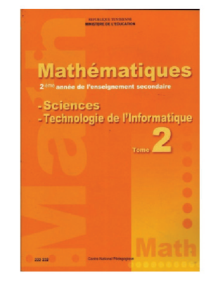 mathématiques T2 (sc-tech-info) 2ème année secondaire