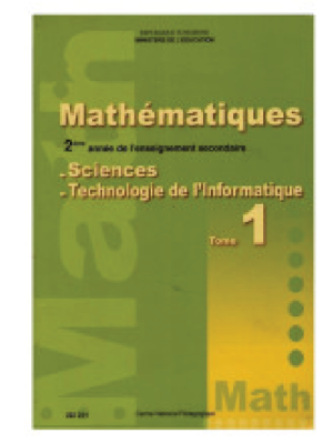 mathématiques T1 (sc-tech-info) 2ème année secondaire