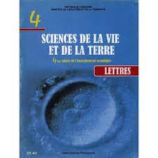 livre de svt (lettres) 4eme année secondaire