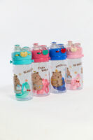 Bouteille d'eau pour Enfant : Gourde Anti-Fuite en Rose , Vert et Bleu