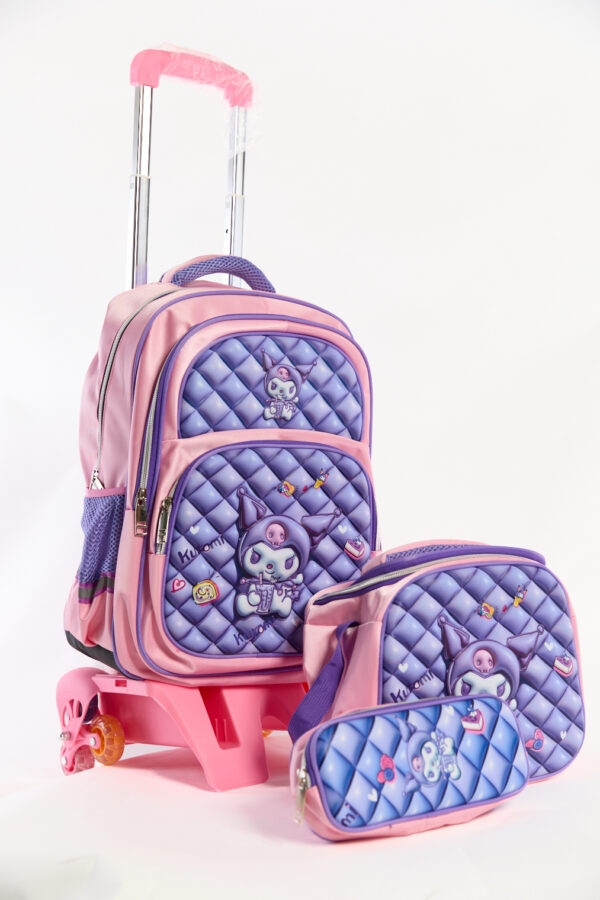 Pack 3 Pièces Cartable scolaire d'école primaire Labubu pour Fille3ème jusqu’au 6ème