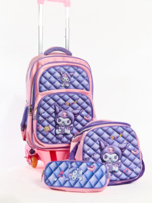 Pack 3 Pièces Cartable scolaire d'école primaire Labubu pour Fille3ème jusqu’au 6ème