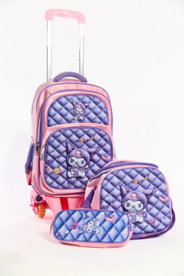 Pack 3 Pièces Cartable scolaire d'école primaire Labubu pour Fille3ème jusqu’au 6ème