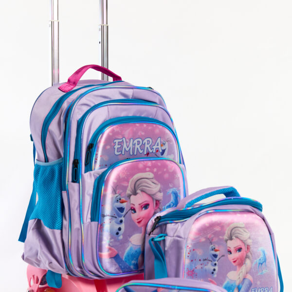 Pack 3 Pièces Cartable scolaire d'école primaire pour Fille 3ème jusqu’au 6ème