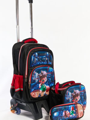 Pack 3 Pièces Cartable scolaire d'école primaire pour Garçon 3ème jusqu’au 6ème