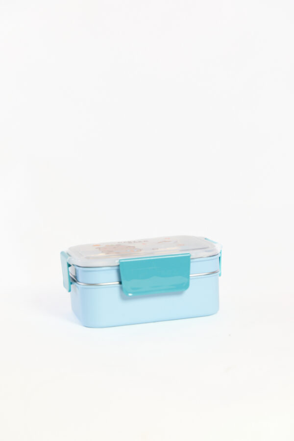 Lunch Box Repas Isotherme Enfant Avec 2 Compartiments : Bleu , Rose et Vert