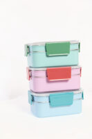 Lunch Box Repas Isotherme Enfant Avec 2 Compartiments : Bleu , Rose et Vert