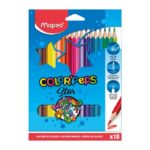 Pack de 18 Crayons couleurs MAPED 18/18