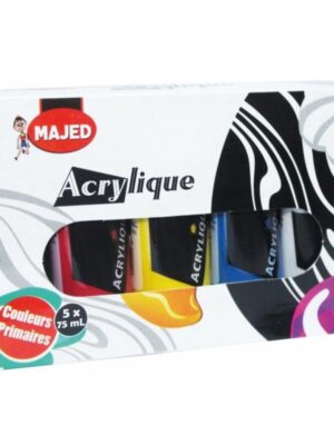 Coffret Acrylique 5 x 75 ML - Majed