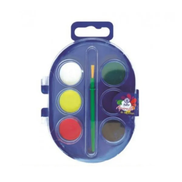 AQUARELLE DE 6 COULEURS LE COQ