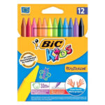 Pack De 12 Crayons Pastel Bic Plastidecor Kids
