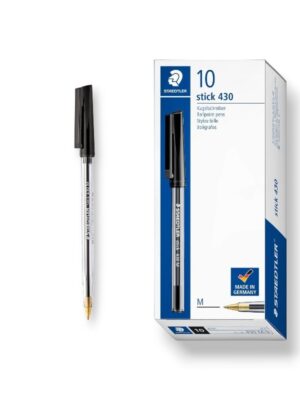 PAQUET DE 10 STYLOS A BILLE STAEDTLER NOIR