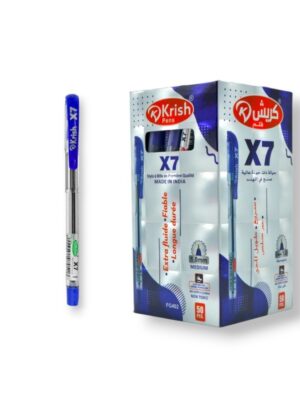 PAQUET DE 50 STYLOS A BILLE KRISH BLEU