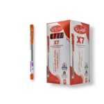 PAQUET DE 50 STYLOS A BILLE KRISH ORANGE