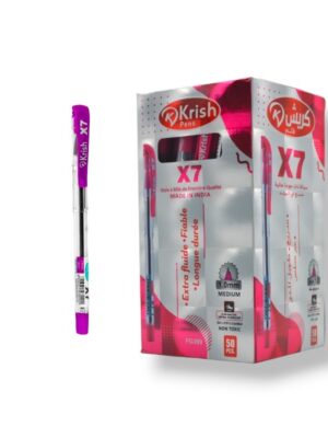 PAQUET DE 50 STYLOS A BILLE KRISH ROSE