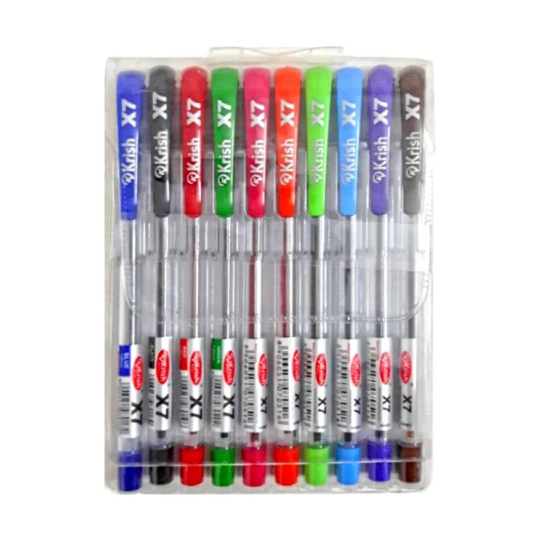 Pochette de 10 stylo a Bille – Krish X7