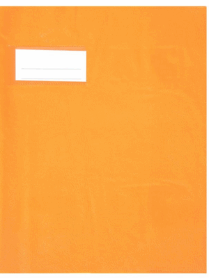 Protège Cahier 17×22 cm, Orangé- Pour cahiers N°12, 24, 48, 72 – Idéal pour la rentrée scolaire!