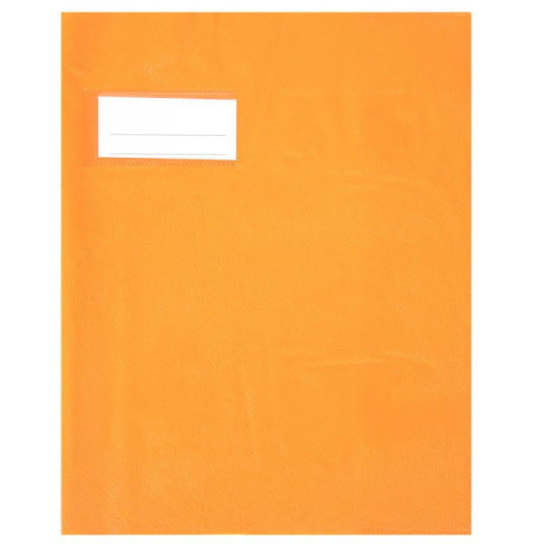 Protège Cahier 17×22 cm, Orangé- Pour cahiers N°12, 24, 48, 72 – Idéal pour la rentrée scolaire!