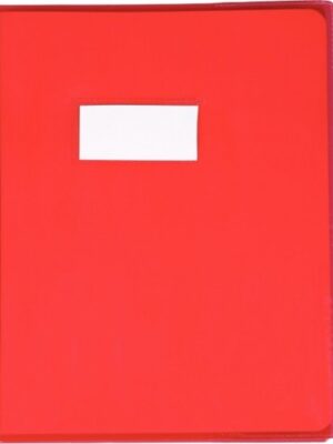 Protège Cahier 17×22 cm, Rouge - Pour cahiers N°12, 24, 48, 72 – Idéal pour la rentrée scolaire!